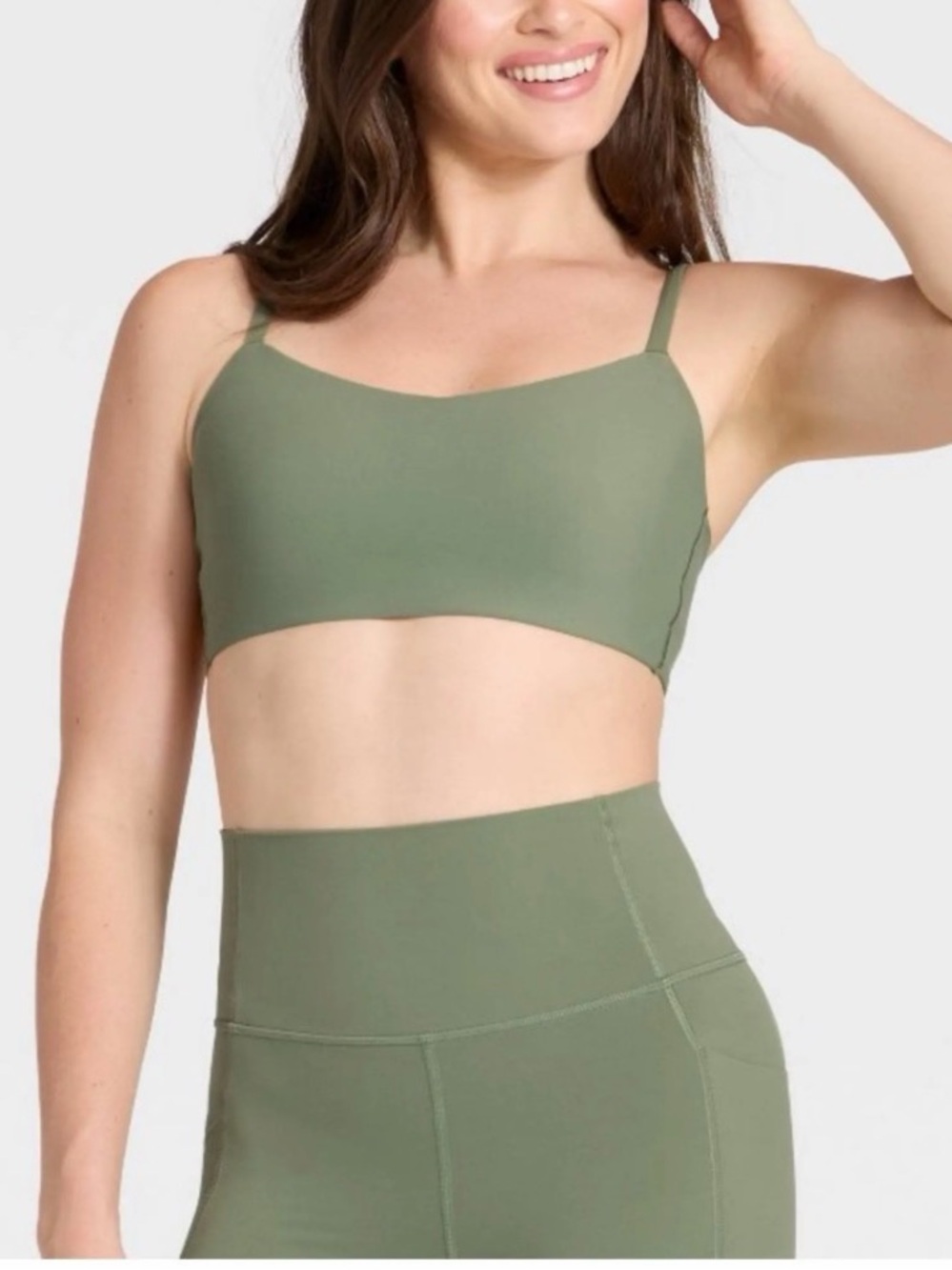 Great condition size S All in Motion sage green bralette. Beautiful! So soft. - Picture 1 of 8